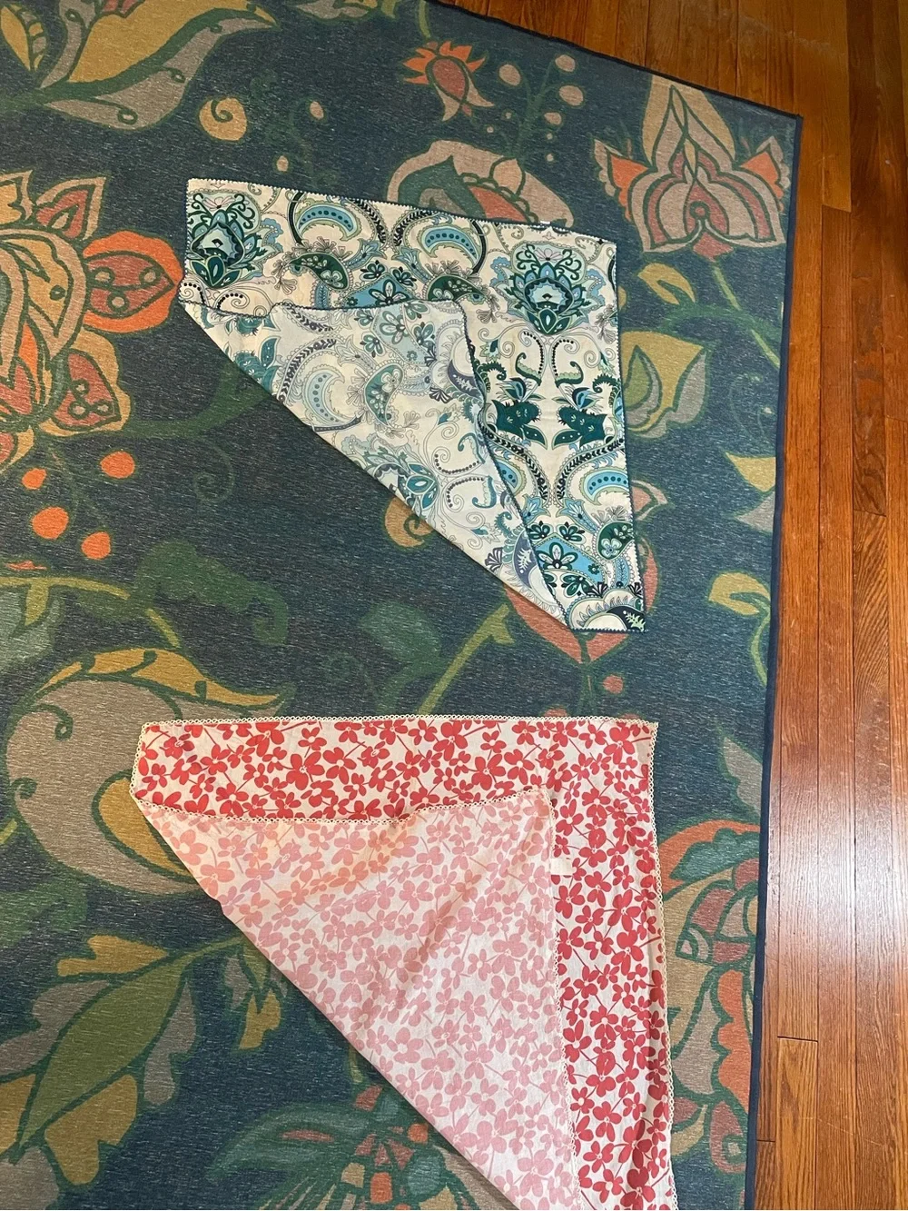 Two 100% cotton bandanas